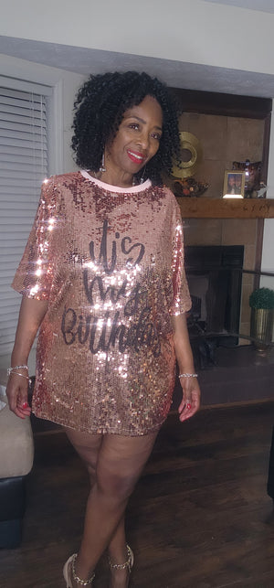 It's My Birthday Sequins Dress/Top