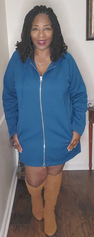 Flexin' Fleece Hoodie Dress