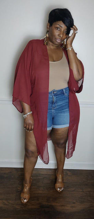 Miami Vibes Chiffon Kimono