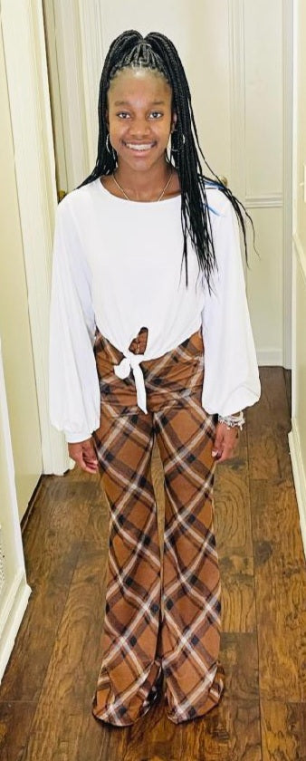 Hazelnut Flare Leg Pants