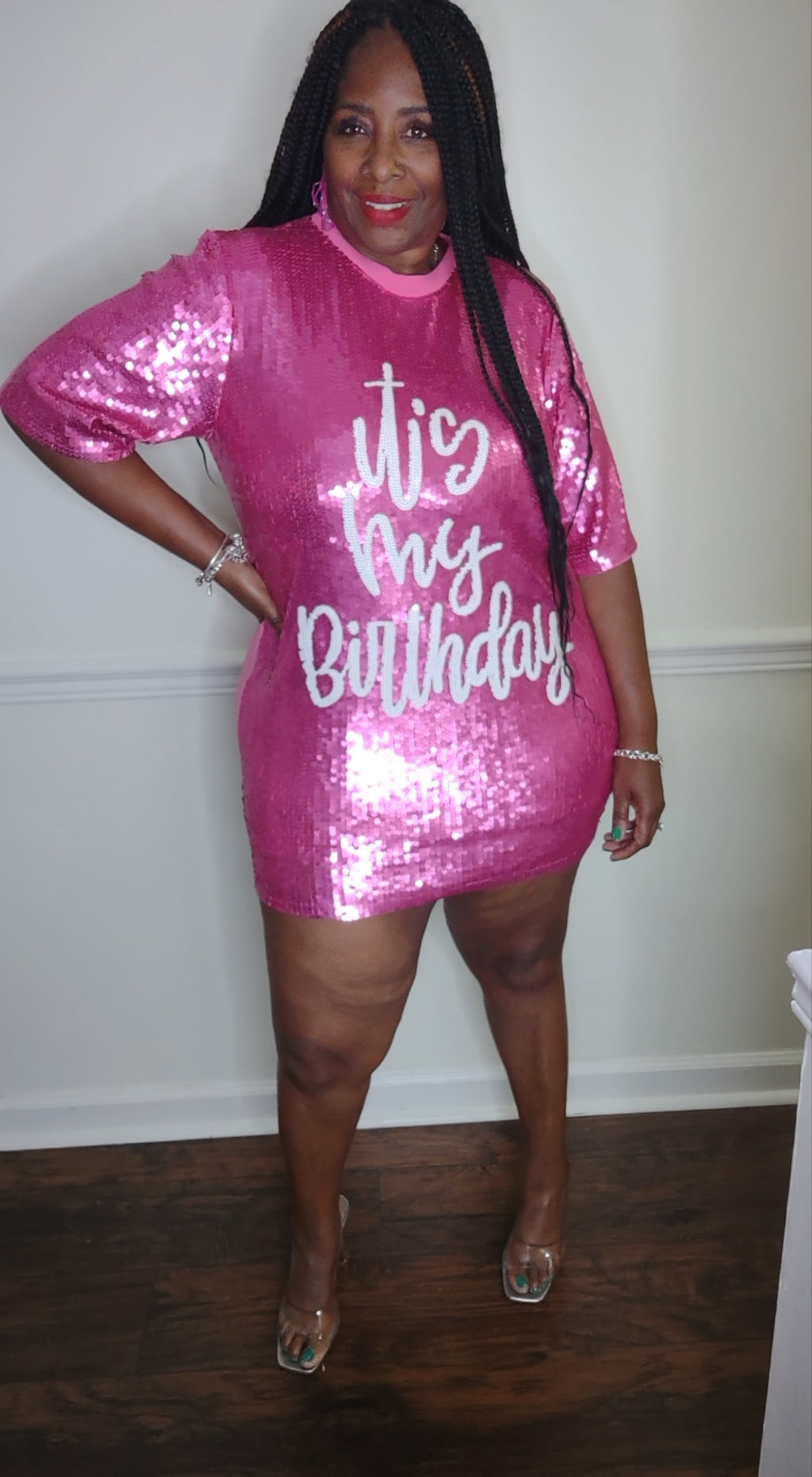 It's My Birthday Sequins Dress/Top