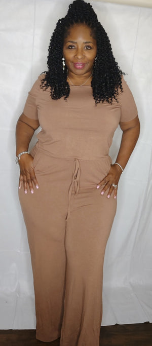 The Mall Run Jumpsuit Curvy Queen