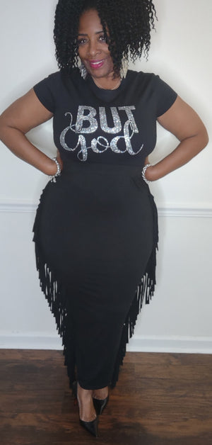 Fringed Out Maxi Skirt