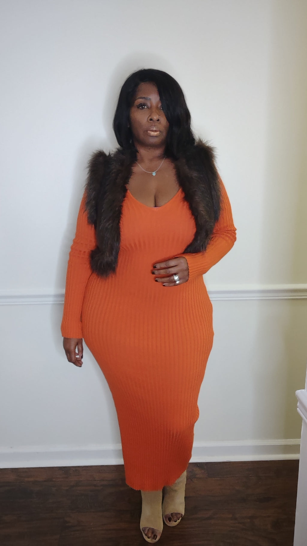 The Ribbed Maxi Sweater Dress